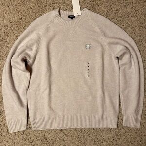Uniqlo x KAWS Men's Light Beige %100 Wool Crewneck Sweater Size Medium